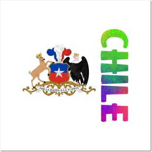 Chile - Chilean Coat of Arms Design Posters and Art